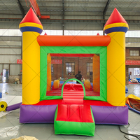 Château gonflable commercial en PVC, protection UV, ignifuge, imperméable, installation facile, toboggan, utilisation en extérieur, 5-10 MRS-199