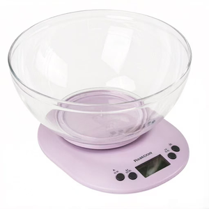 เครื่องชั่งอาหาร<span class=keywords><strong>ดิจิตอล</strong></span>แบบชามกลม ABS PP 5กก. 1กรัม กันน้ำ ตัดไฟอัตโนมัติ แบตเตอรี่ลิเธียม สำหรับใช้ในบ้าน/ครัว - Product Image 1