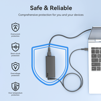 Chargeur USBC 65W pour Dell Lenovo HP Acer Asus Samsung Tablet 65W Type C Chargeur pour ordinateur portable Certification CE FCC ROHS Qualité supérieure