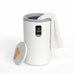 Chauffe-serviettes de salle de bain, seau chauffant pour serviettes de spa de 20 litres, écran LCD affichant <span class=keywords><strong>l</strong></span>'heure et la température, éteint automatiquement. - Product Image 1