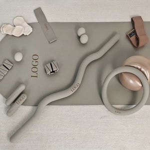 Kit de tapis écologique avec bandes de résistance, accessoires de Pilates durables en silicone et en fer, sac de sport portable pour entraînement à domicile - Product Image 1