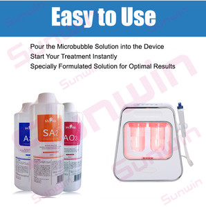 Machine de nettoyage du visage à bulles d'eau à pression négative <span class=keywords><strong>Sunwin</strong></span> 2025 avec aspiration sous vide pour purifier et hydrater les pores en profondeur - Product Image 5