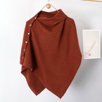 Écharpe carrée en soie, châle, cape, cache-cou chaud, tricoté, tendance, printemps automne, passe-partout pour femme