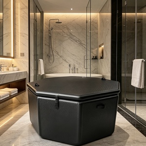 Bañera Inflable Octogonal para Terapia de Frío con Cubierta Completa, Bañera Portátil para Recuperación en Interiores y Exteriores, Bañera de Hielo para Terapia Atlética - Product Image 1