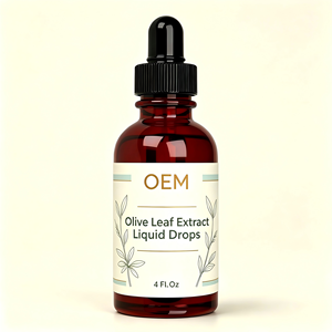 Extracto de Hoja de Olivo en Gotas Líquidas de Marca Privada OEM, Apoyo Inmunológico y Antioxidante, Suplemento de Oleuropeína, Vegano, Sin Azúcar ni Alcohol - Product Image 1