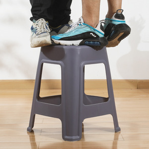 Thickened Plastic Stool <b>Stackable</b> Household <b>Dining</b> <b>Chair</b> Adult Low Stool Simple Square Design Non Slip Seat - Product Image 2