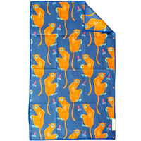 Serviettes de cuisine en microfibre gaufrée recyclée de qualité supérieure, absorbantes, compressées, antimicrobiennes et écologiques