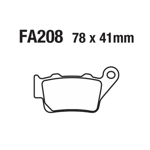 Plaquettes de frein à disque pour moto FA208, compatibles avec YAMAHA TT600 XT660 XT700 TM 80 <span class=keywords><strong>Enduro</strong></span> 85 <span class=keywords><strong>Cross</strong></span> <span class=keywords><strong>125</strong></span> S.W.M Super Dual GT 600 - Product Image 5
