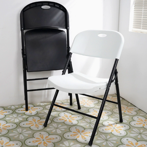 Chaise pliante blanche légère en gros, portable, en plastique, pour jardin, fête, événements et location - Product Image 6