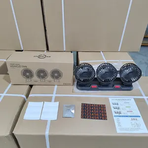 Ventilador de Coche de Tres Cabezas 2023, Ventilador de Ventilación Automotriz <span class=keywords><strong>para</strong></span> SUV, RV, Camión, Barco, Cabina, Embarcación, Dispositivo, Ventilador de Triple Cabeza Más Vendido - Product Image 4