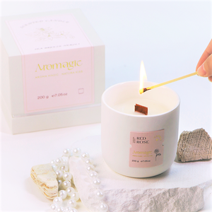 ENO bas quantité minimale de commande boîte-cadeau en céramique givrée personnalisée en gros de marque privée pour les cadeaux de mariage bougies aromatiques en gros - Product Image 2