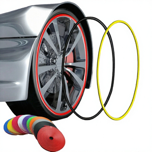Universelle 8m Auto-Felgen-Zierleiste aus Gummi, Felgen-Dekorationsaufkleber für Autos - Product Image 3