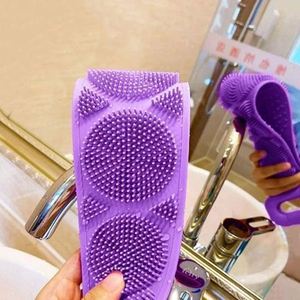 Gant <span class=keywords><strong>de</strong></span> <span class=keywords><strong>toilette</strong></span> en gel <span class=keywords><strong>de</strong></span> silice Gant <span class=keywords><strong>de</strong></span> <span class=keywords><strong>toilette</strong></span> pour le dos Serviette <span class=keywords><strong>de</strong></span> bain Exfolier et masser la peau - Product Image 4