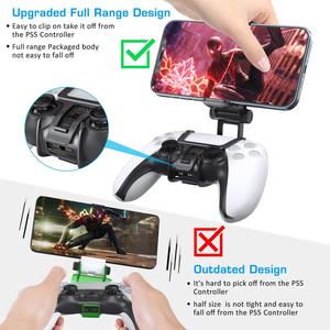 Cadeaux promotionnels, accessoires de jeu, support de téléphone pour <span class=keywords><strong>manette</strong></span>, clip de jeu mobile, support de téléphone portable pour PlayStation 5 - Product Image 3