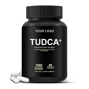كبسولات Tudca 250 ملليجرام و500 ملليجرام و1000 ملليجرام بعلامة خاصة من الشركة المصنعة للكابسولات التي تساعد على صحة الكبد من شركة التصنيع الأصلية