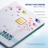 Kartu PVC NFC RFID yang Dapat Disesuaikan 13.56MHz Dapat Dicetak Berwarna Penuh Dapat Ditulis Ulang 1K N213/N215/N216 Tahan Air/Tahan Cuaca Kontrol Akses