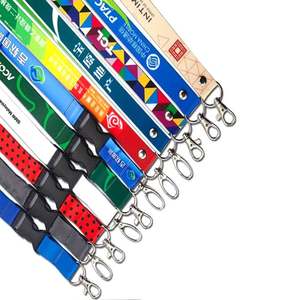 Porta Tarjetas de Identificación Personalizadas con Cordón, Sin Pedido Mínimo, Cordón Promocional Sublimado con Correa para el Cuello, Cordón de Poliéster con Llavero y Logotipo - Product Image 5