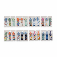 Chaîne de sucette colorée en PP+Polyester, lot de 3, pour bébé Yobe