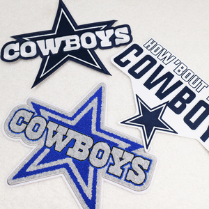 Custom Cowboys Chiefs Game Day Eagles Chenille Parches Iron-On Ropa Lentejuelas Bordado Parches Iron On Detroit Lions Patch - Product Image 3