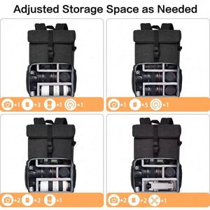 Free Sample Waterproof <b>Camera</b> <b>Backpack</b> Bag Large-Capacity <b>Camera</b> Case Photography Laptop <b>Backpack</b> - Product Image 3
