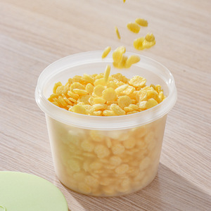 GREENSIDE Kunststoff Versiegelte Runde Aufbewahrungsdosen mit Deckel Lebensmittelechte Trockenfutter-Frischhaltebox Küche Zurück zur Schule Großhandel - Product Image 3