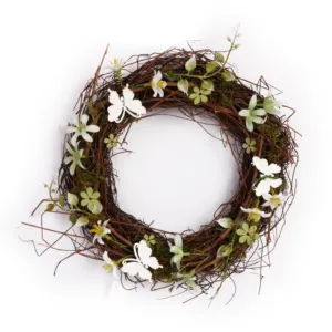 Spring Decorative Wreath with butterfly Hanging Home Decorations