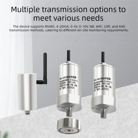 Capteur de vibration, détecteur de déplacement et de vitesse triaxial, moteur, thermomètre sans fil LORA intégré avec mesure de vibration