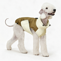 Veste matelassée coupe-vent d'hiver pour animaux de compagnie, manteau réglable pour chiot, harnais thermique d'extérieur, vêtements en gros, gilet chaud en duvet de canard pour chien