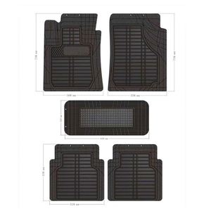 Ensemble de tapis de voiture universels en PVC imperméable 3D de luxe, 4 pièces, tapis de sol décoratifs pour l'intérieur de la voiture, pour toutes les voitures - Product Image 4