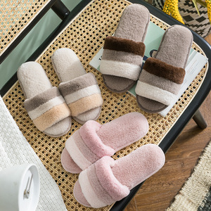 Nouvelles pantoufles d'intérieur tendance pour femme, confortables et douces, à bout fermé, en coton, pour toutes les saisons (été comme hiver) - Product Image 2