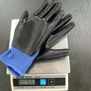 قذيفة البوليستر U3 ذات نوعية جيدة مع قفازات العمل الرخيصة المغلفة النتريل السلس - Product Image 4