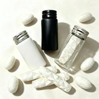 Fil dentaire végétalien biodégradable en recharges pour tube en bambou et bouteille en verre – Soin des dents au charbon de bambou et cire de candelilla naturelle