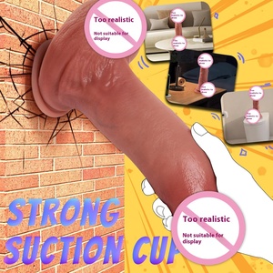 Diskon besar Amazon mainan seks tongkat pasang Tinggi Wanita Dildo elektrik Masturbator silikon lunak Penis raksasa palsu & menyenangkan - Product Image 3