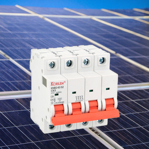 KORLEN pemutus sirkuit miniatur PA66, 6KA 63A 4P 40A 415V tipe C untuk sistem surya Din Rail MCB - Product Image 1