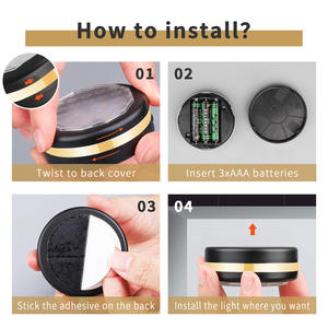 Led không dây đèn tủ với điều khiển từ xa pin hoạt động Stick-on đêm đèn cho Nhà bếp kệ sách tủ quần áo - Product Image 4