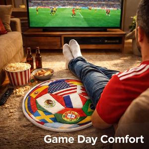 <span class=keywords><strong>Tapis</strong></span> <span class=keywords><strong>de</strong></span> football imprimé en peluche polyester avec support en plastique, nouvelle vente chaude transfrontalière États-Unis-Canada-Mexique <span class=keywords><strong>pour</strong></span> <span class=keywords><strong>chambre</strong></span> à coucher - Product Image 2