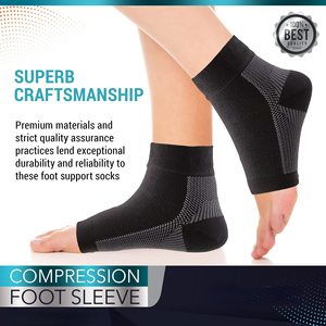 Calcetines de compresión OEM con soporte de arco 20-30mmHg, <span class=keywords><strong>tobillera</strong></span> <span class=keywords><strong>para</strong></span> esguinces, espolones calcáneos, hinchazón y fatiga del pie - Product Image 3