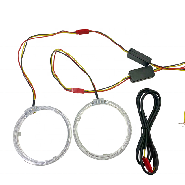 APP Control White Yellow LED Angel Eyes Halo Rings 80mm 95mm for Car Led Projector Lens