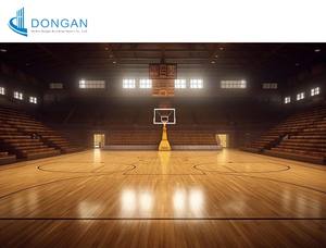 Terrain <span class=keywords><strong>de</strong></span> basketball intérieur en structure légère en acier, construction rapide, ignifuge et isolé thermiquement pour centre sportif - Product Image 1