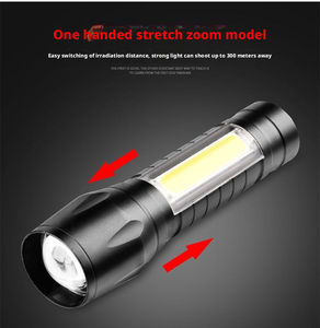 Linterna LED Recargable Portátil al por Mayor con Clip para Bolígrafo, Zoom, Impermeable, Luz Lateral, para Camping y Emergencias al Aire Libre - Product Image 1