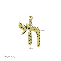 Pendentif Étoile Pentagramme en Gros, Zircon Goutte d'Huile, Thème Animal (Vache et Cheval), Accessoires de Collier, Bijoux
