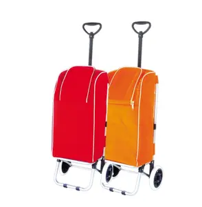 2023 Folding shopping trolley with adjustable trolley and ice bag New shopping cart