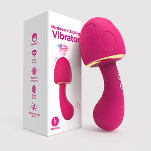 Mini Vibrador de Masaje de Doble Punta para Punto G, Pezones y Vagina, Nuevo Juguete Erótico con Succión de Hongo y Vibración - Product Image 1