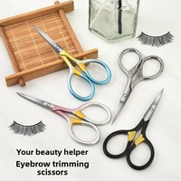 Ciseaux de beauté colorés en acier inoxydable de haute qualité, ciseaux de précision pour la coupe des poils du visage, pour les sourcils, les ongles, les salons de beauté