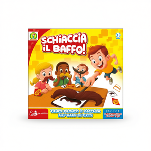 Jeu de société Schiaccia Il Baffo 26x28 cm pour 3 à 6 joueurs à partir de 3 ans, jeu amusant de capture de moustaches - Product Image 2