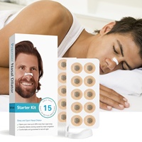 Dilatateurs nasaux transfrontaliers en stock pour l'expansion respiratoire nasale, kit de soins, 15 patchs, durée de conservation de 3 ans