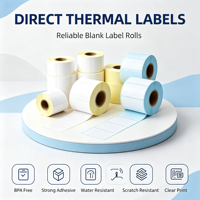 Label Printer Grosir Pita Label Lepas Tempel Stiker Barcode 25Mm untuk Label Harga