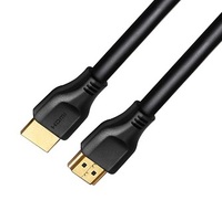 Câble vidéo 2.1 blindé tressé plaqué or étanche 8K, 48 Gbit/s 60 Hz, sans latence, paire torsadée, gaine PVC, 1M/2M/Longueur personnalisée