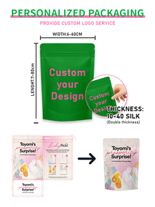 Sacs refermables en aluminium de forme carrée MOMI <span class=keywords><strong>CBR</strong></span> Mini, sacs en mylar avec fermeture éclair pour le stockage des aliments - Prêts à être expédiés - Product Image 4