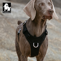 Truelove vente en gros harnais étanche réfléchissant respirant pour animaux de compagnie mode extérieur en Nylon sans traction réglable léger harnais pour chien